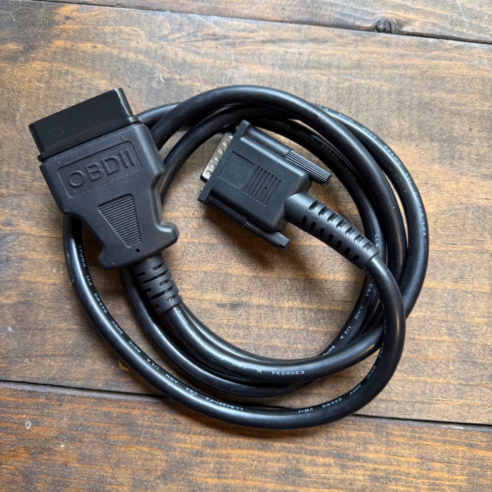 OBDII Diagnostic Cable OS DMA014 Scanner‎ Adapter Black E306534 UNTESTED